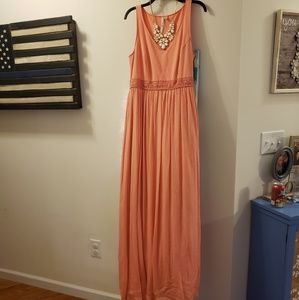 Beautiful light coral maxi